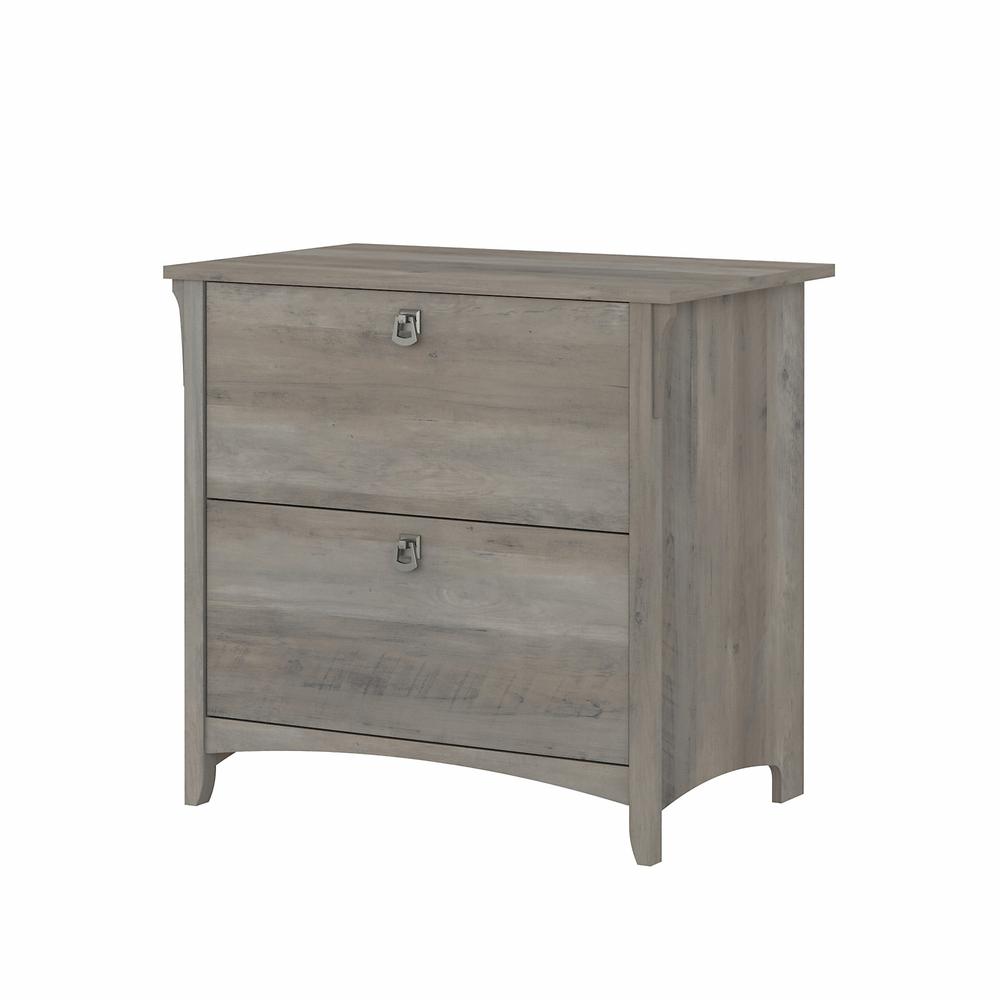 Bush Furniture Salinas 2 Drawer Lateral File Cabinet in Driftwood Gray. Picture 1