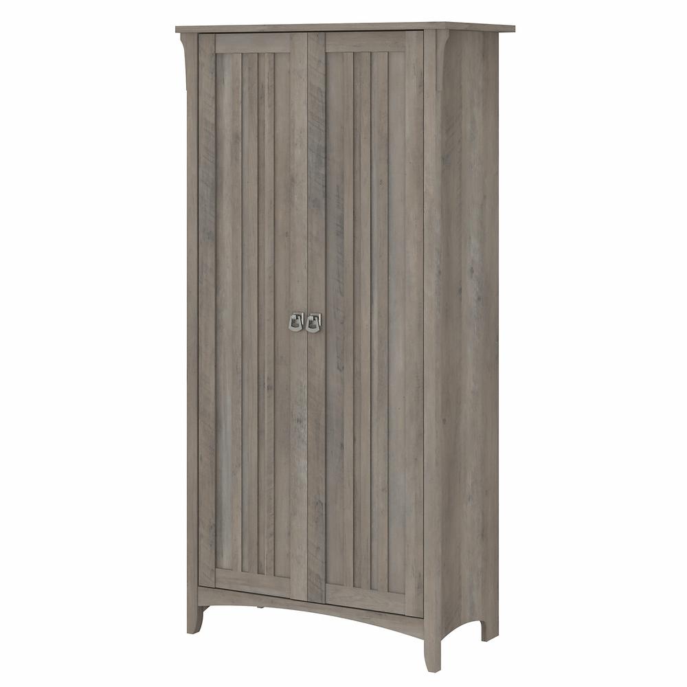 Bush Furniture Salinas Kitchen Pantry Cabinet with Doors, Driftwood Gray. Picture 1