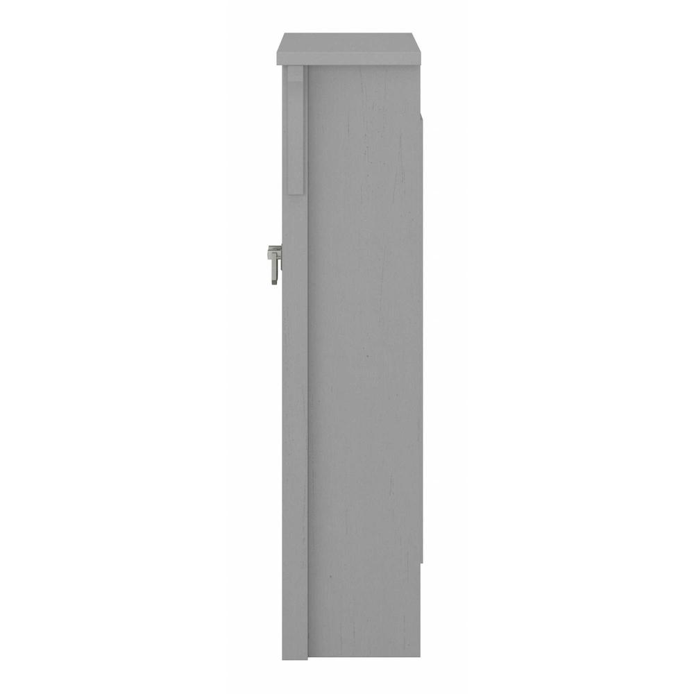 Salinas Bathroom Wall Cabinet with Doors in Cape Cod Gray. Picture 3