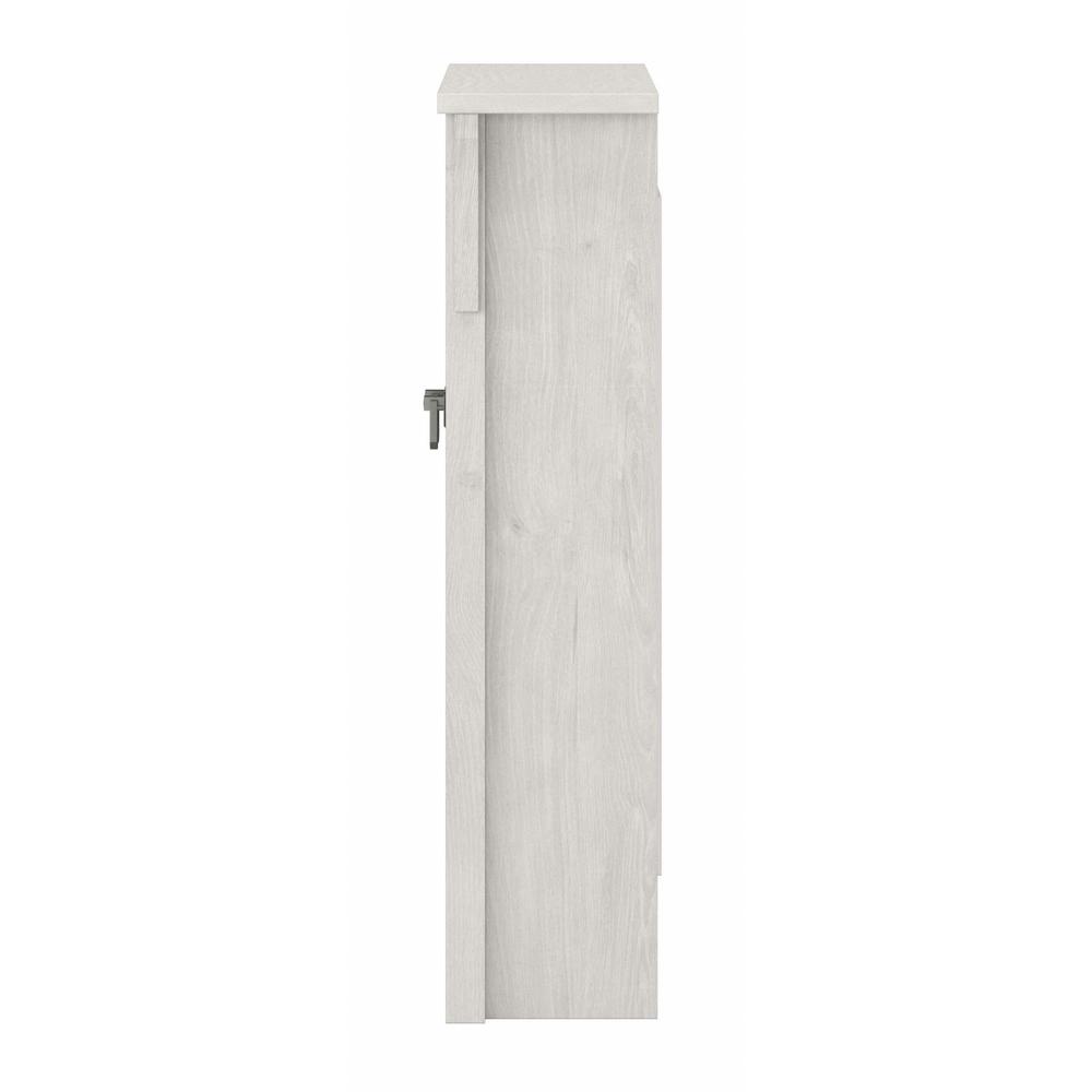 Salinas Bathroom Wall Cabinet with Doors in Linen White Oak. Picture 3