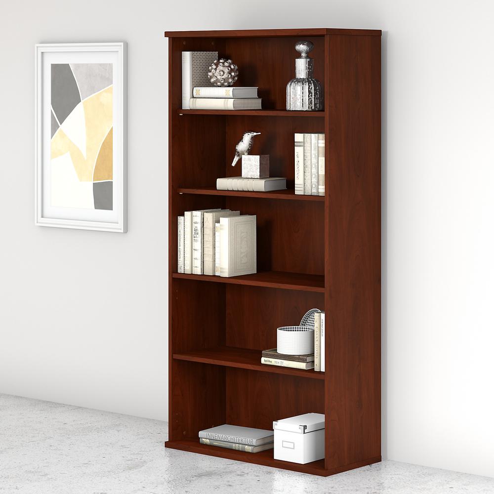 Studio C 5 Shelf Bookcase, Hansen Cherry. Picture 2
