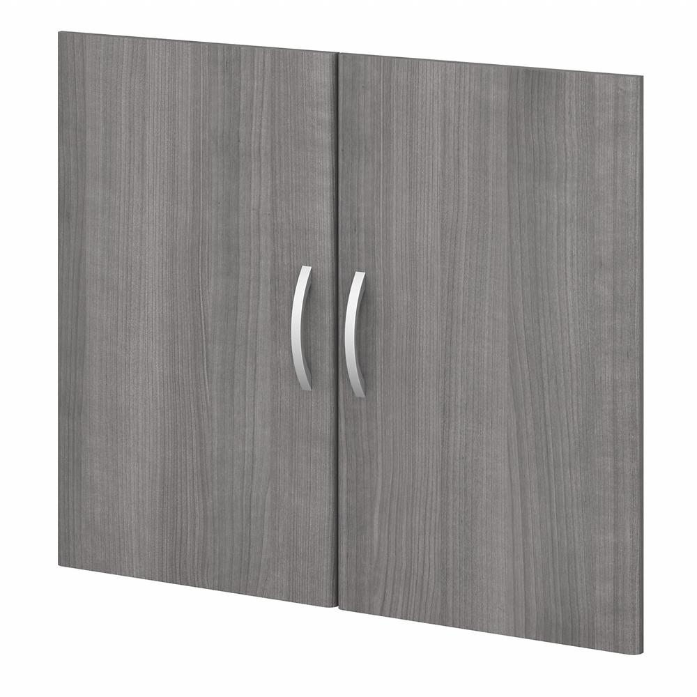 Bush Business Furniture Studio C Bookcase Door Kit, Platinum Gray. Picture 1
