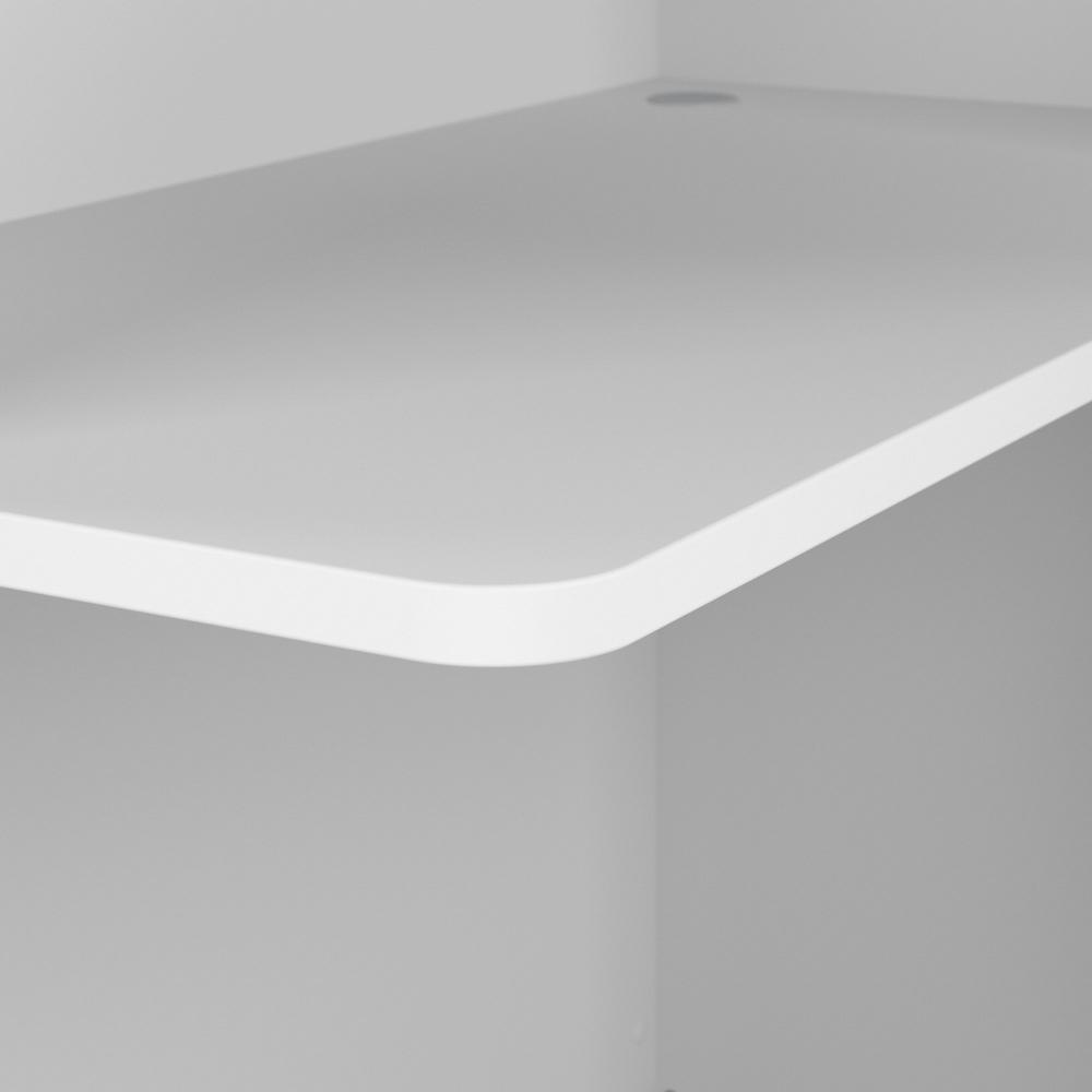 Bush Business Furniture Studio C 48W Privacy Desk with Shelves - White. Picture 6