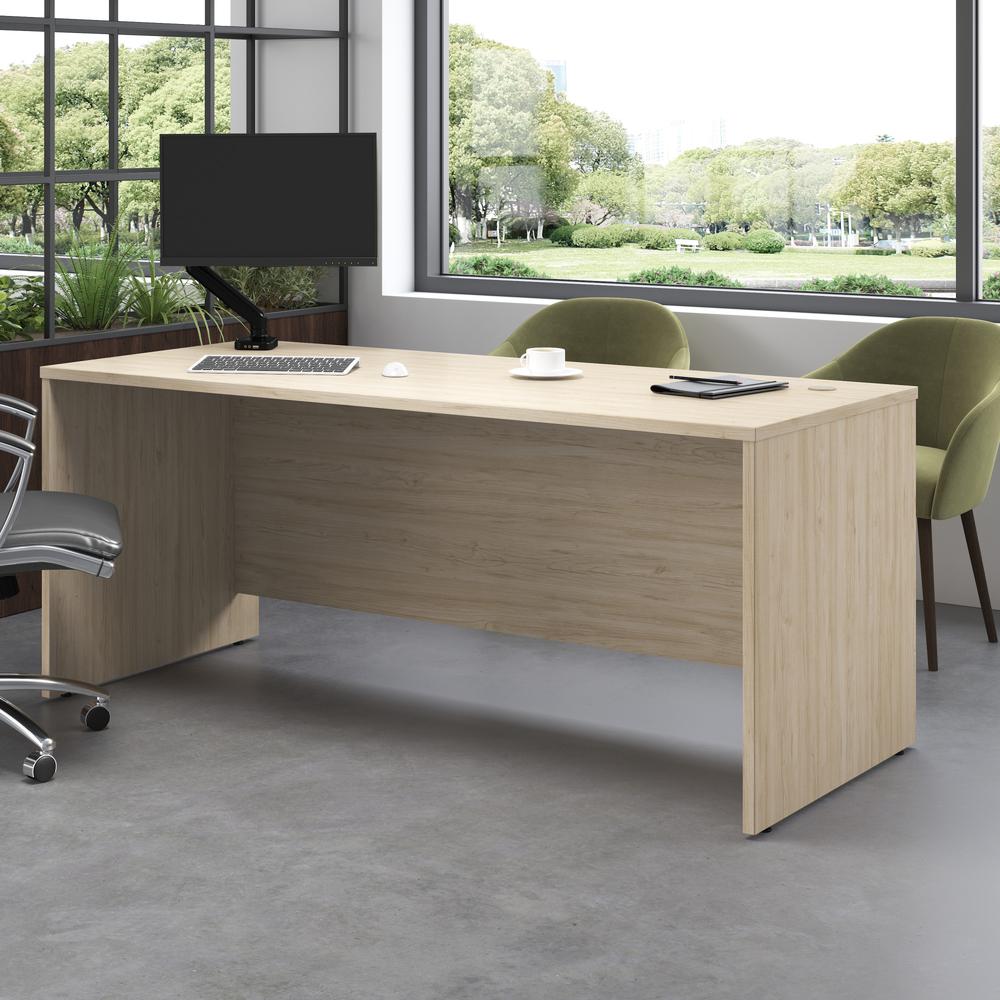 Studio C 72W x 30D Office Desk in Natural Elm. Picture 9