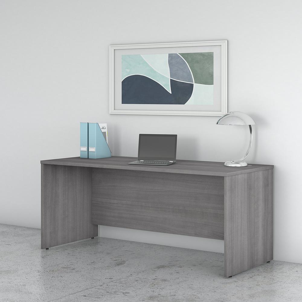 Bush Business Furniture Studio C 72W x 30D Office Desk, Platinum Gray. Picture 2