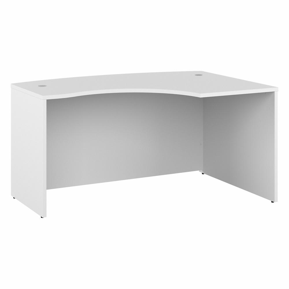 Bush Business Furniture Studio C 60W x 43D Right Hand L-Bow Desk Shell, White. Picture 1