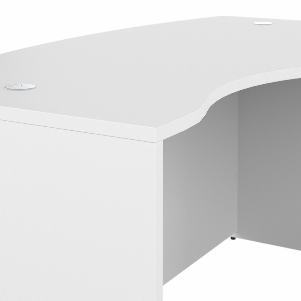 Bush Business Furniture Studio C 60W x 43D Right Hand L-Bow Desk Shell, White. Picture 6