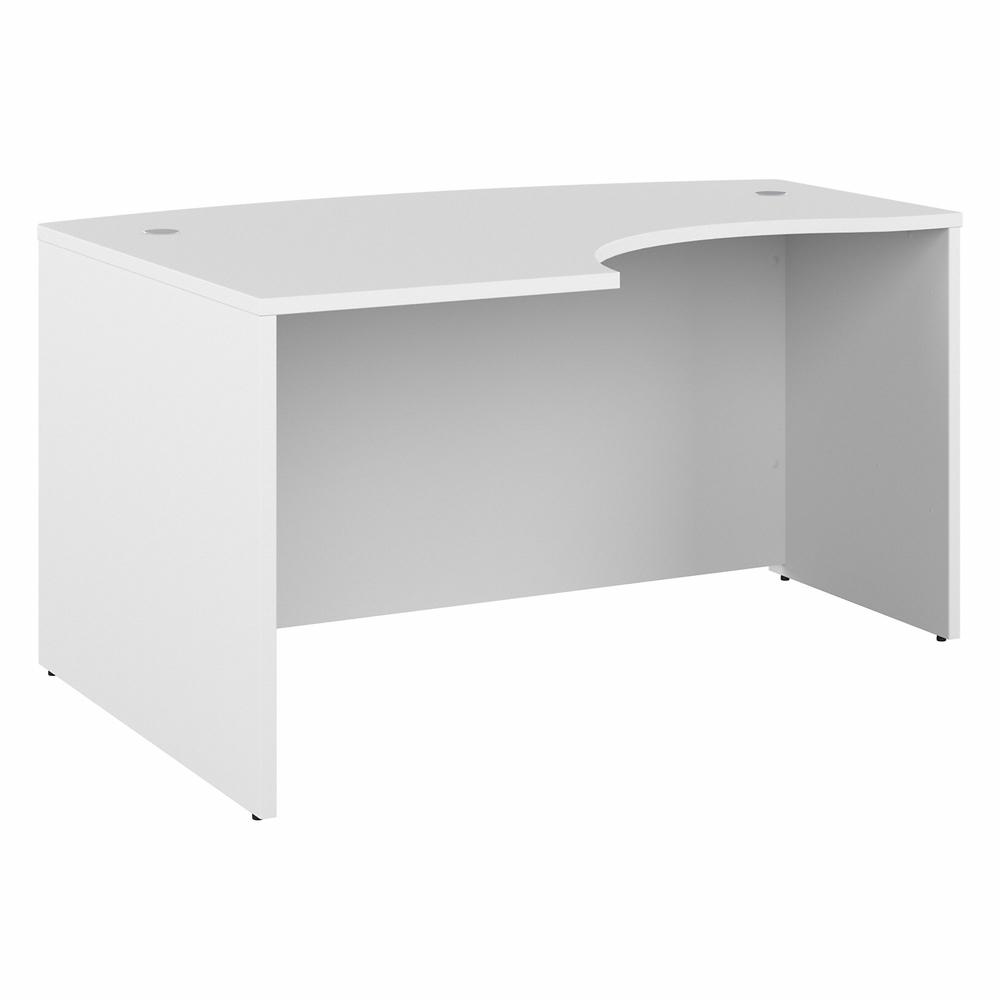 Bush Business Furniture Studio C 60W x 43D Left Hand L-Bow Desk Shell, White. Picture 1