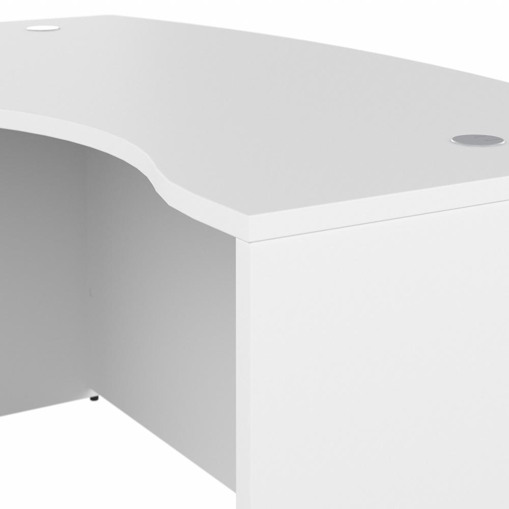 Bush Business Furniture Studio C 60W x 43D Left Hand L-Bow Desk Shell, White. Picture 6