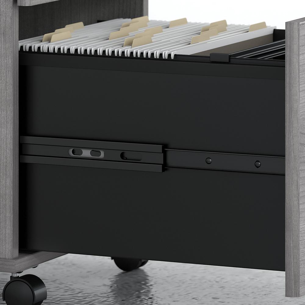 Bush Business Furniture Studio C 2 Drawer Mobile File Cabinet, Platinum Gray. Picture 4