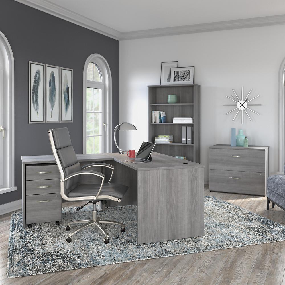 Bush Business Furniture Studio C 2 Drawer Lateral File Cabinet, Platinum Gray. Picture 8
