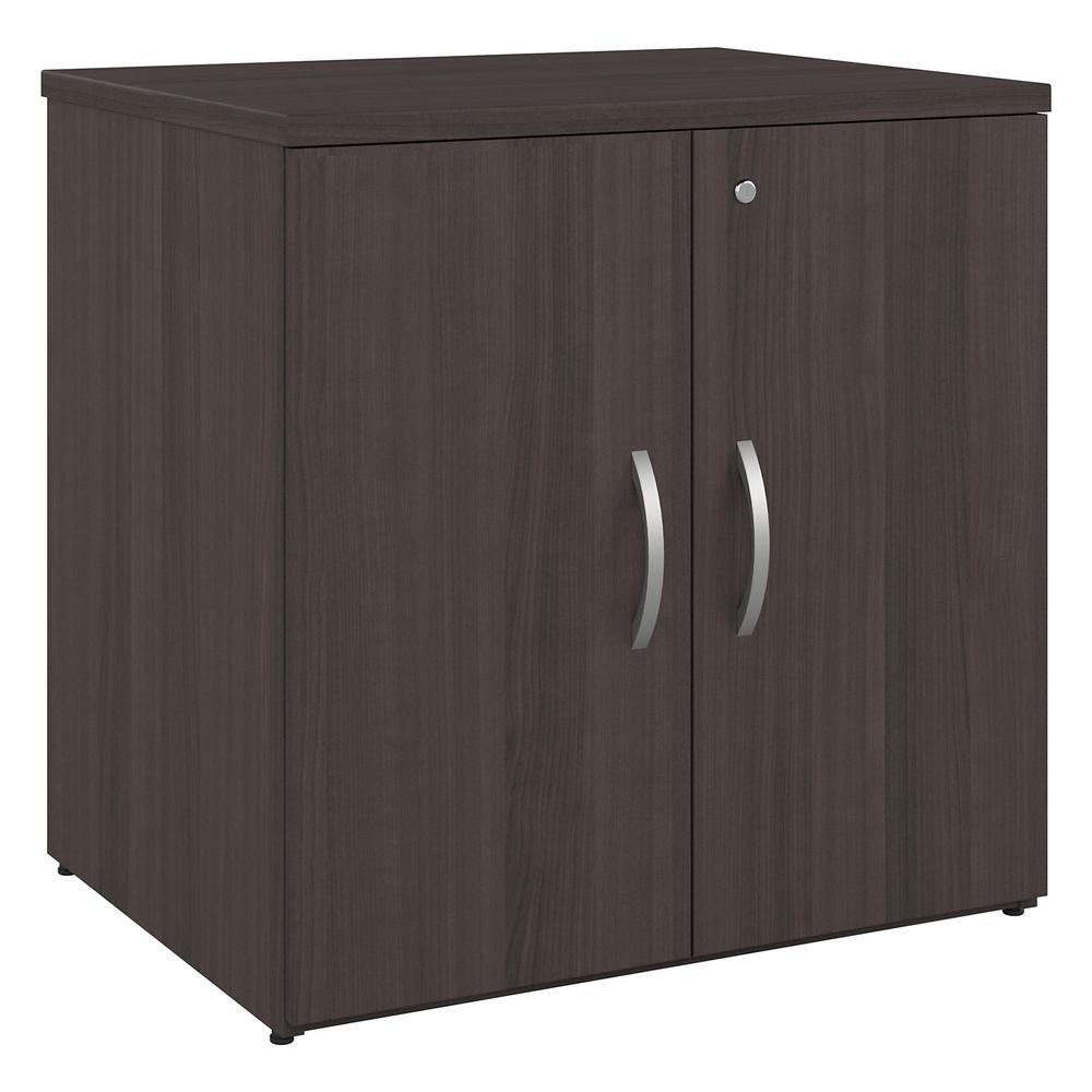 Bush Business Furniture Studio C Office Storage Cabinet with Doors, Storm Gray. Picture 1