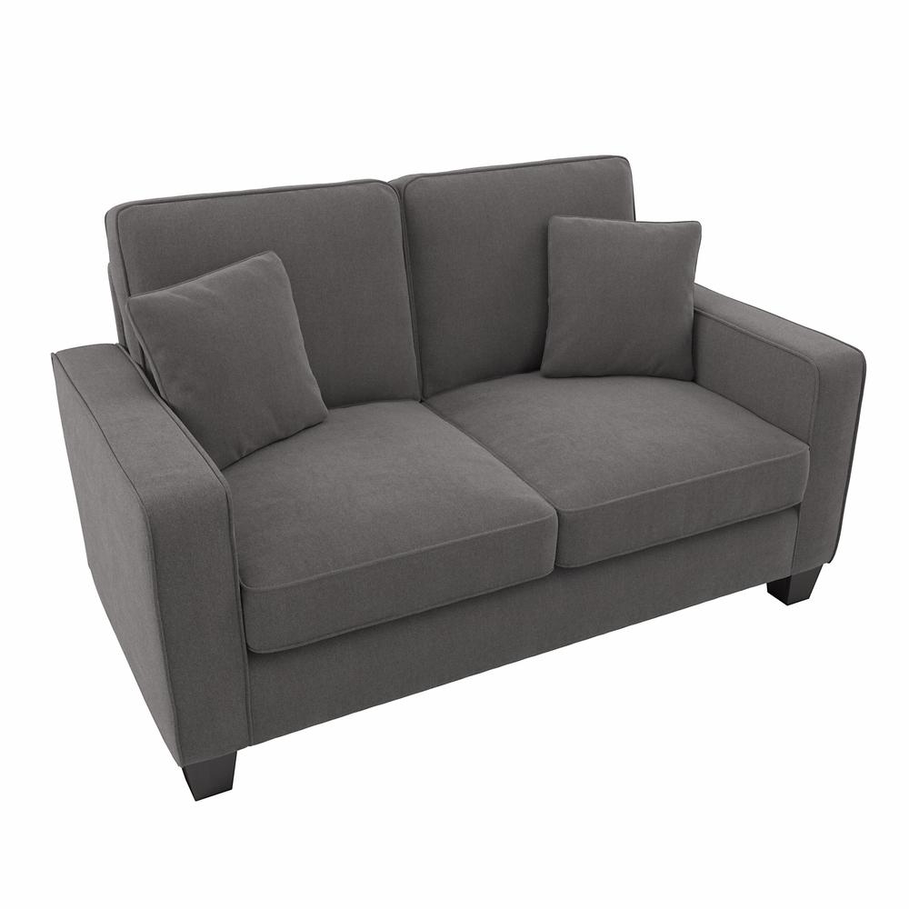 Bush Furniture Stockton 61W Loveseat - French Gray Herringbone Fabric. Picture 1
