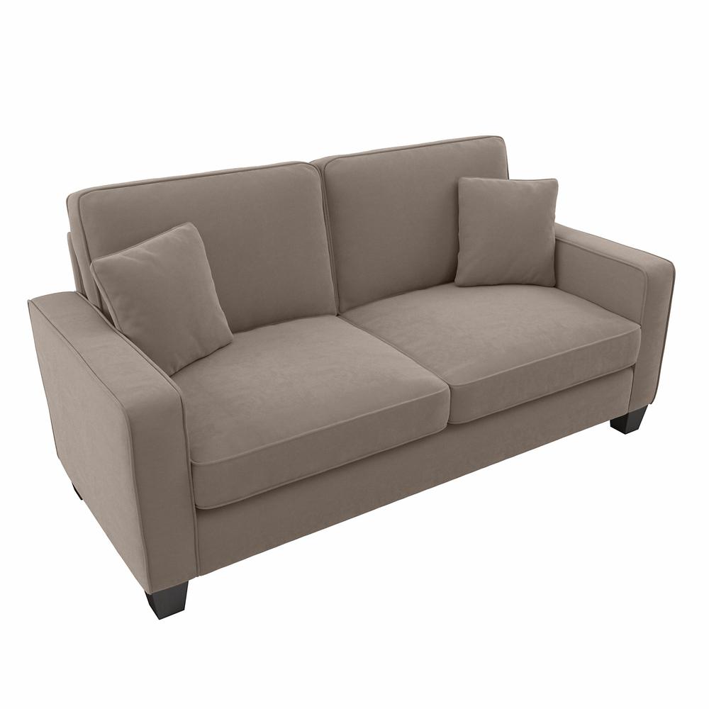 Bush Furniture Stockton 73W Sofa in Tan Microsuede Fabric. Picture 1