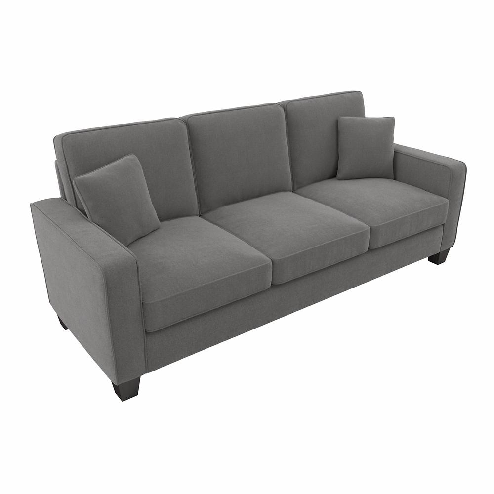 Bush Furniture Stockton 85W Sofa - French Gray Herringbone Fabric. Picture 1