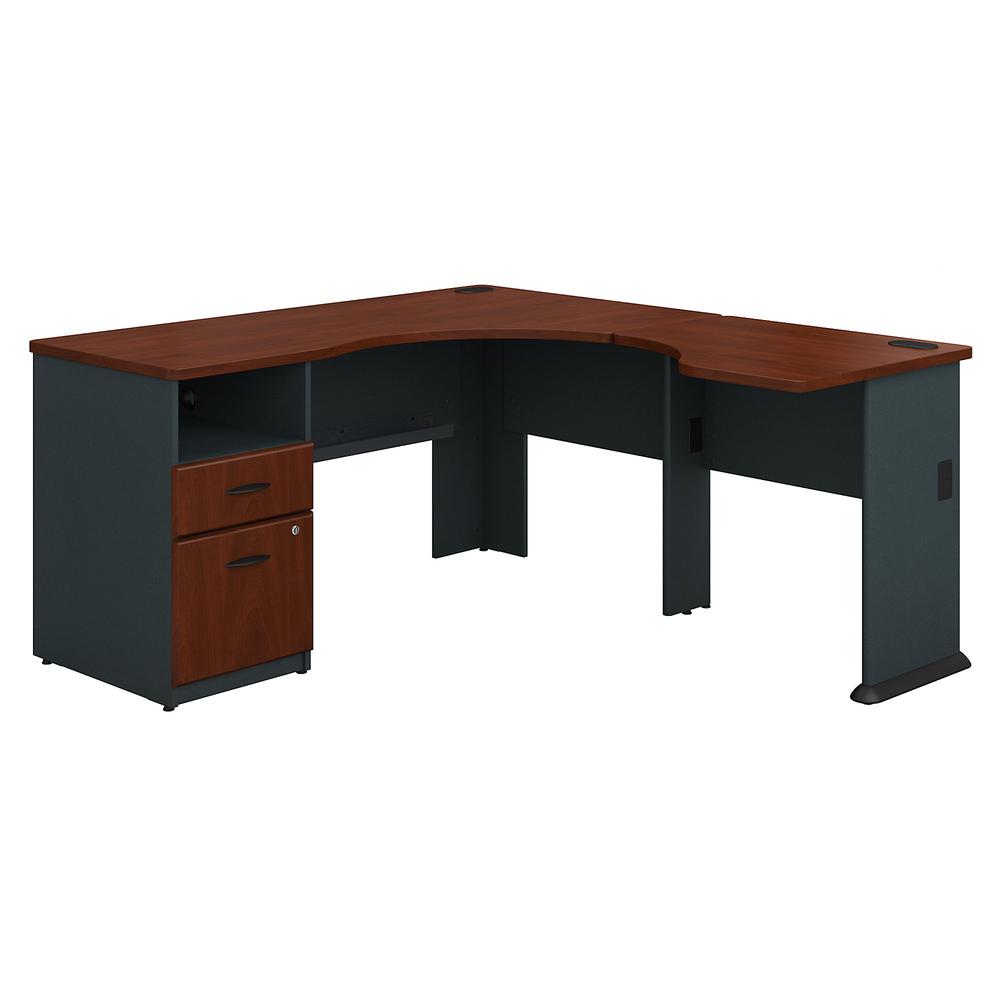 Series A 60w L Shaped Corner Desk With 2 Drawer Pedestal And