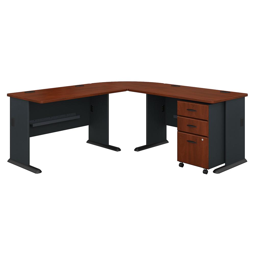 Series A 75w X 75d L Shaped Desk With Mobile File Cabinet