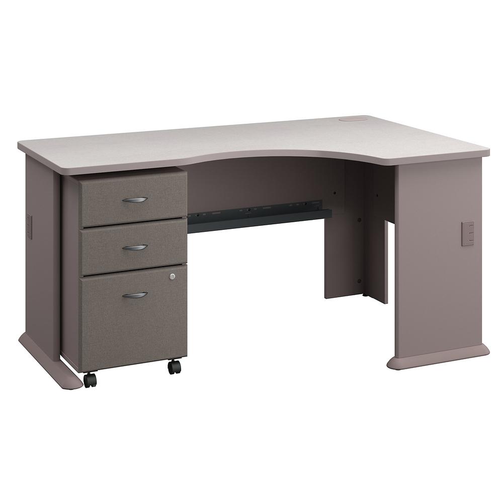 Series A Right Corner Desk With Mobile File Cabinet