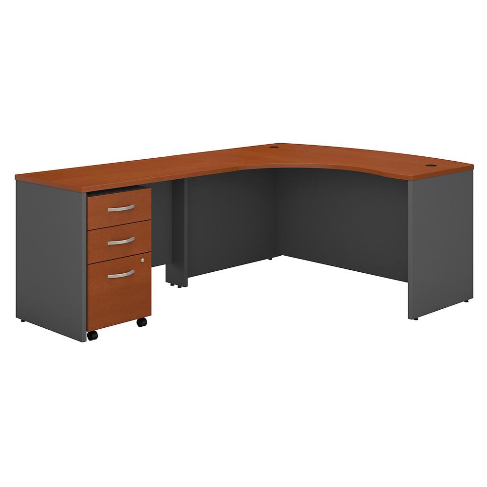 Series C Left Handed L Shaped Desk with Mobile File Cabinet