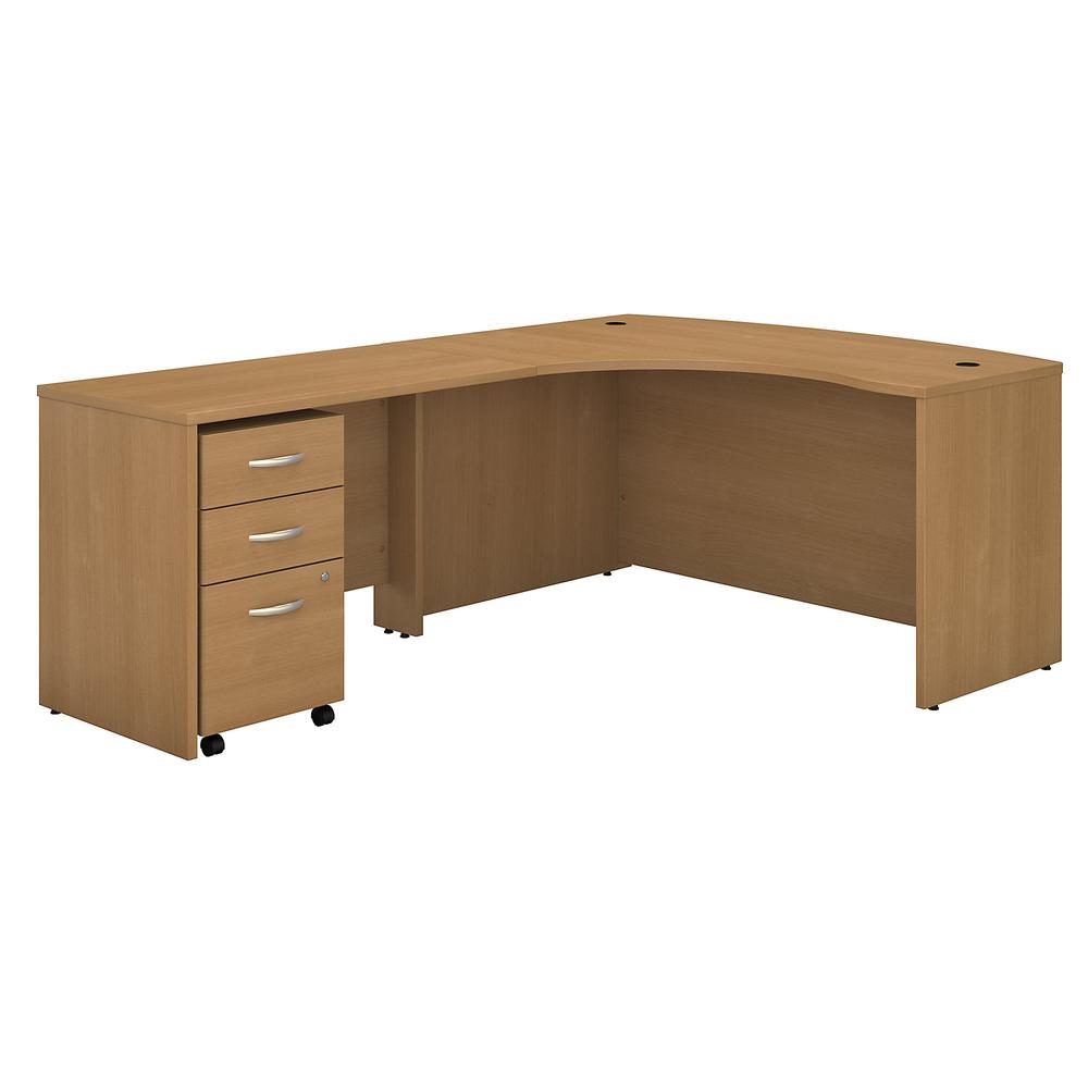 Bush Business Furniture Series C Left Handed L Shaped Desk with Mobile ...