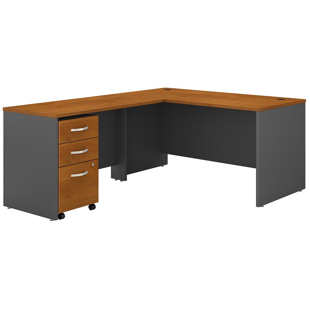 Business Office Pro Computer Desk with 3-Drawer Mobile Pedestal