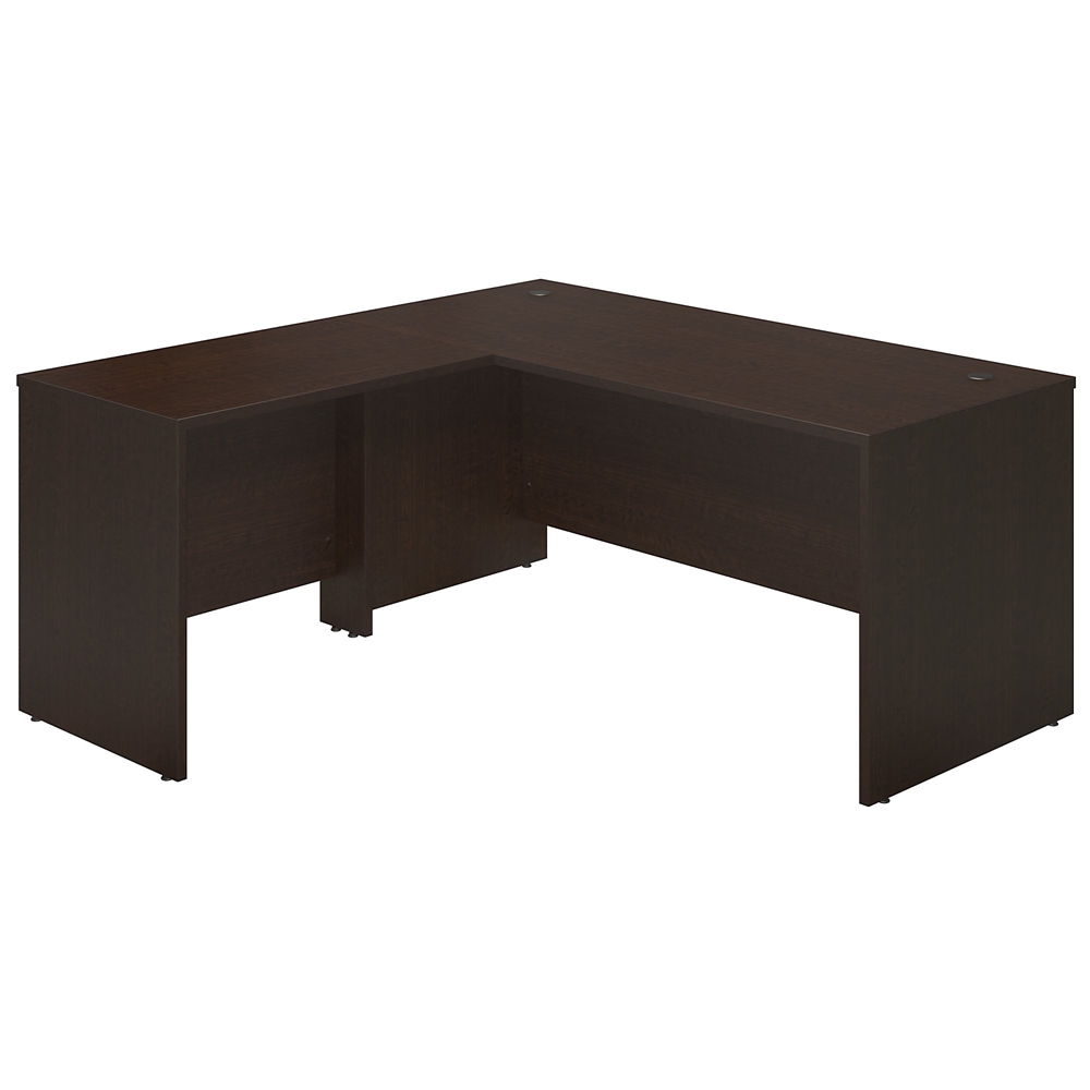 Series C Elite 66W x 30D Desk Shell with 36W Return in Mocha Cherry. Picture 1
