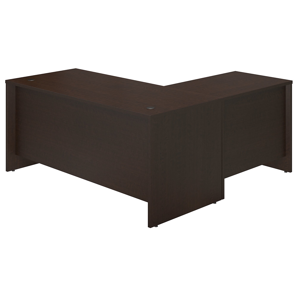 Series C Elite 66W x 30D Desk Shell with 36W Return in Mocha Cherry. Picture 2