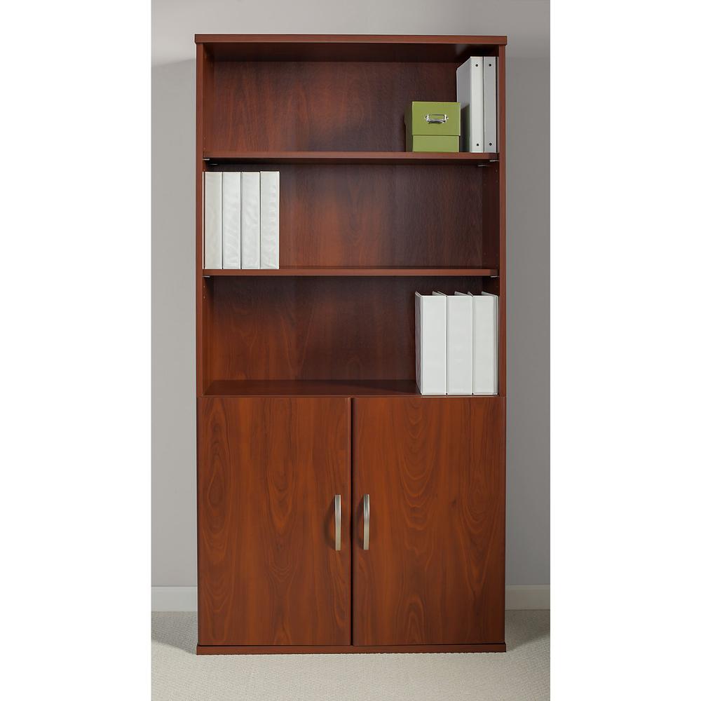 Series C Elite 36W 5 Shelf Bookcase with Doors. Picture 2