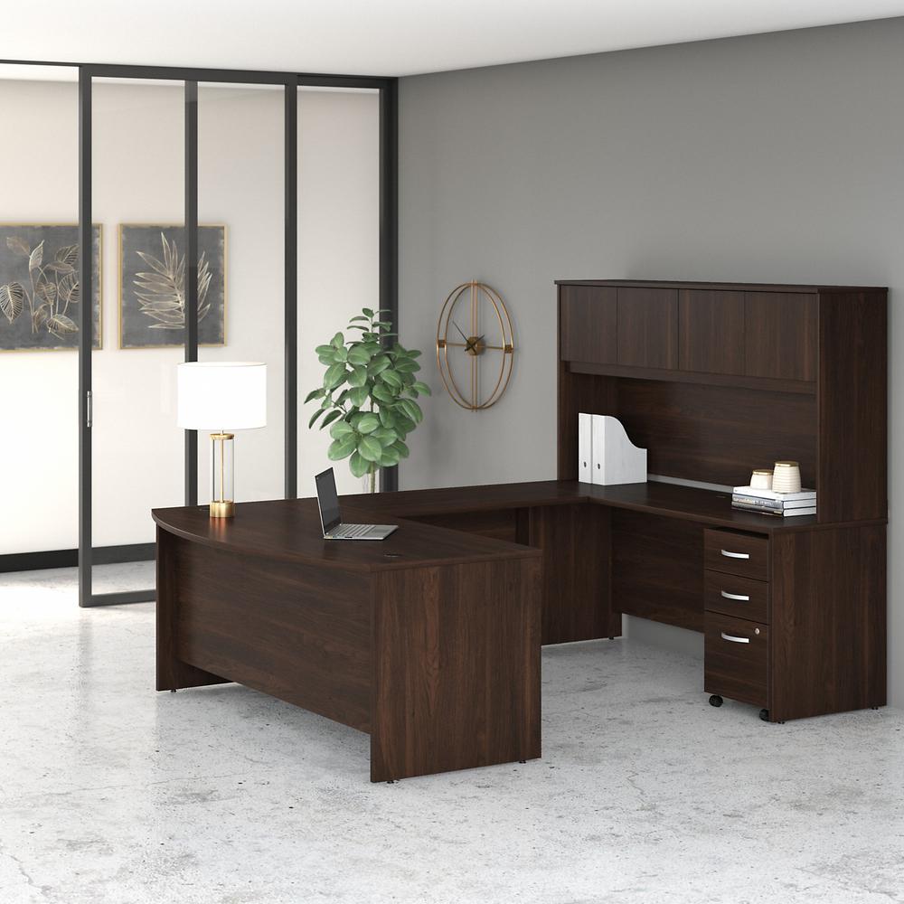 Bush Business Furniture Studio C 72W x 36D U Shaped Desk with Hutch and Mobile File Cabinet. Picture 4