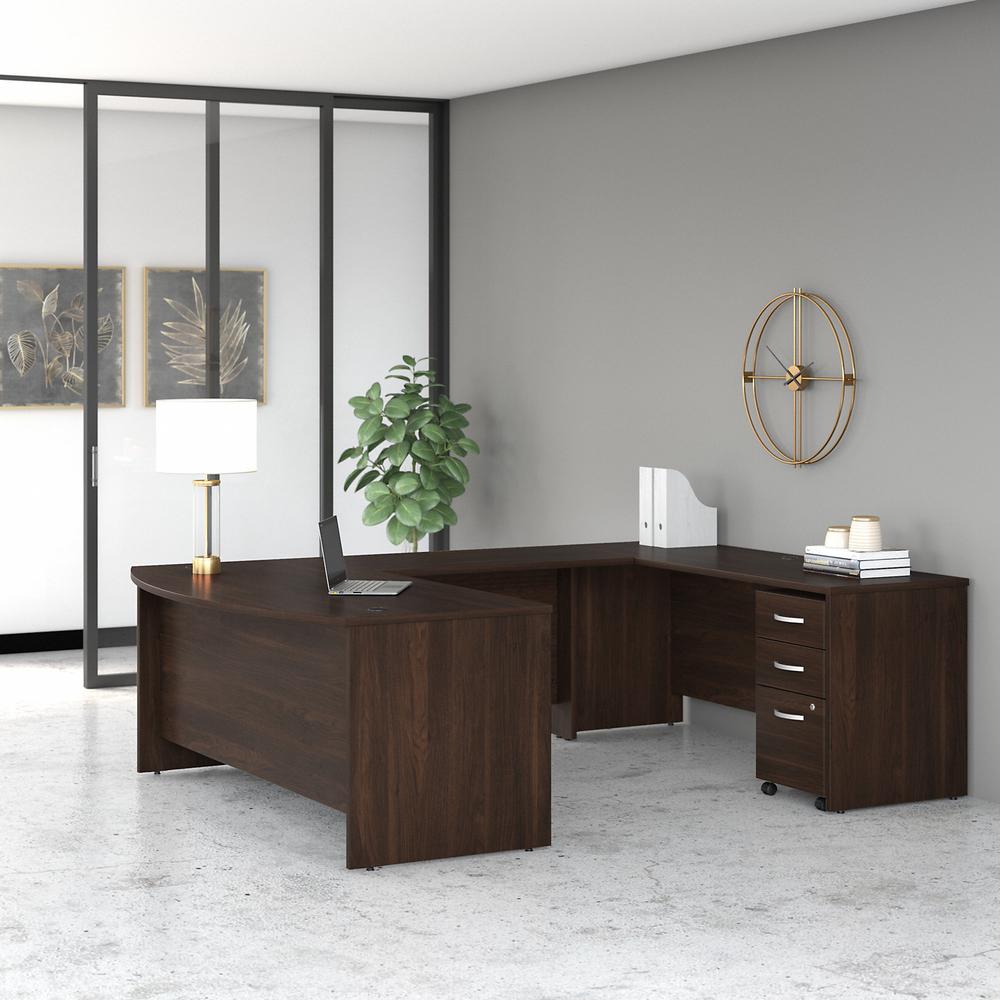 Bush Business Furniture Studio C 72W x 36D U Shaped Desk with Mobile File Cabinet. Picture 3