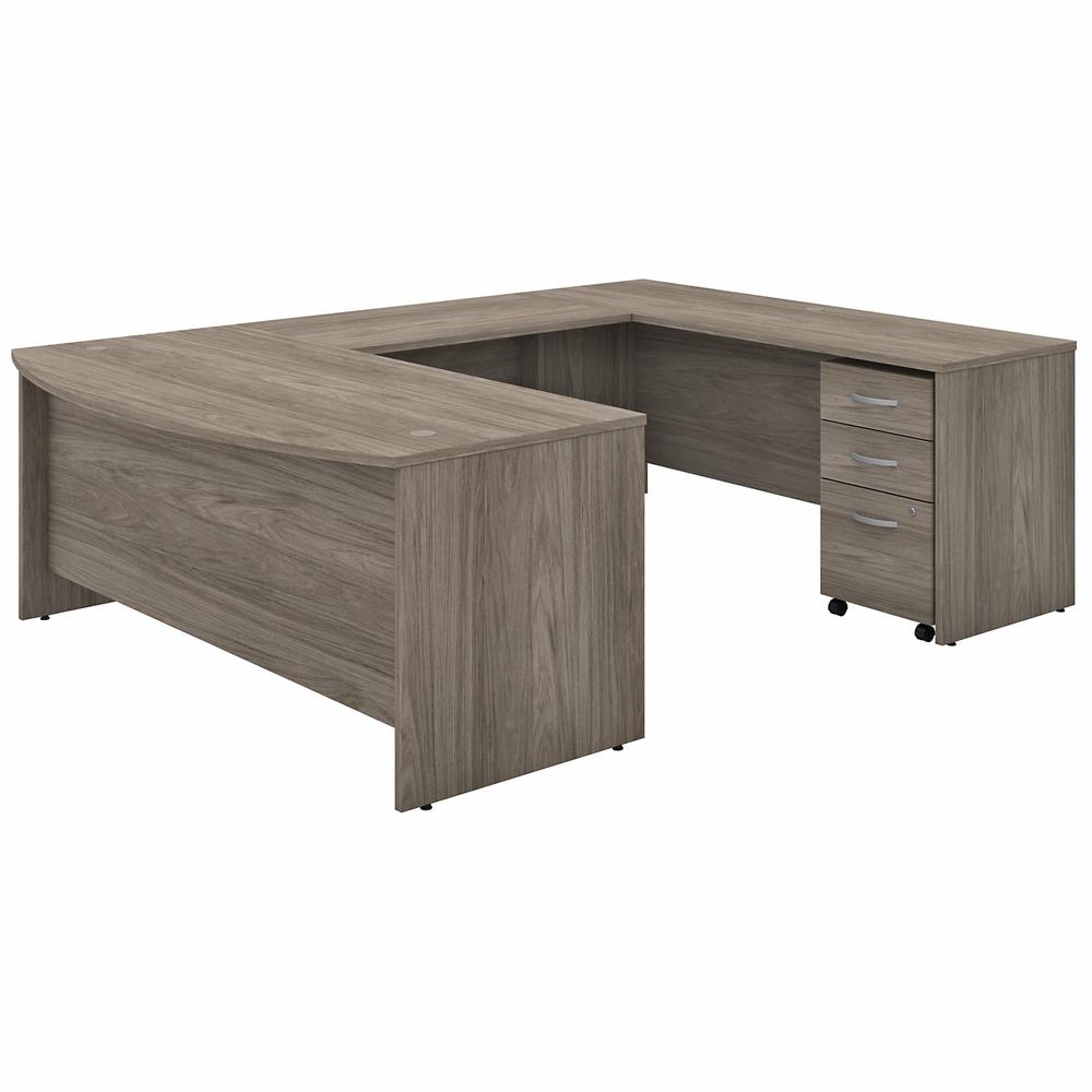 Bush Business Furniture Studio C 72W x 36D U Shaped Desk with Mobile File Cabinet. Picture 1