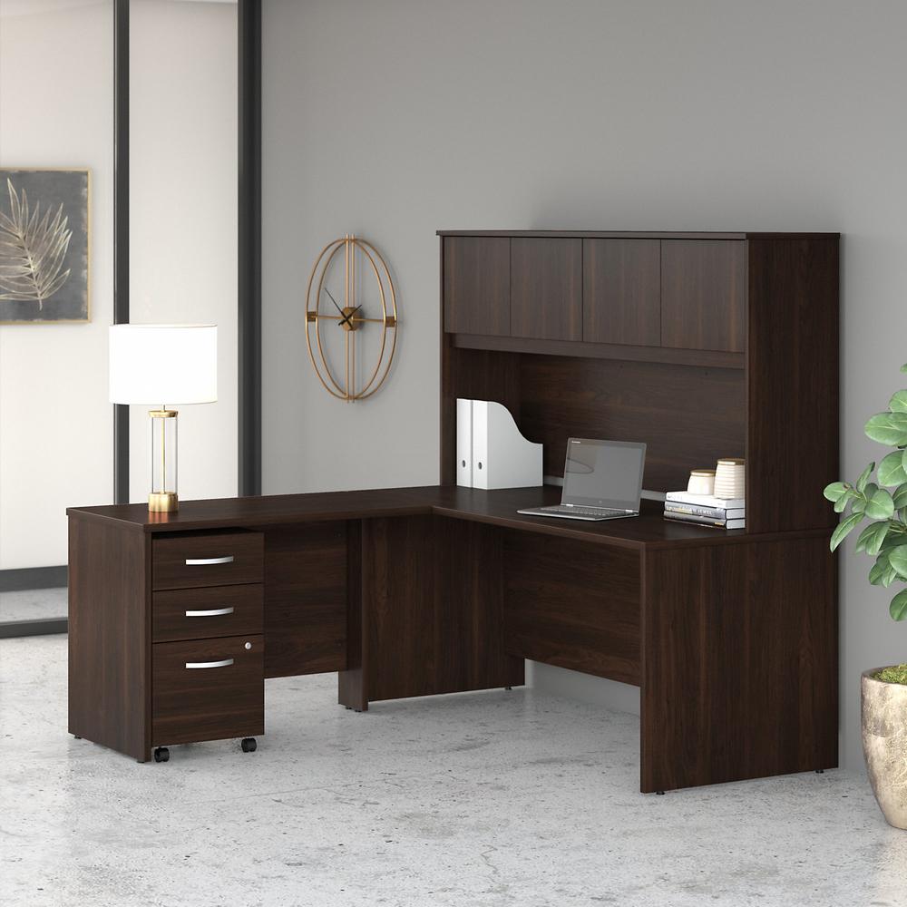 Bush Business Furniture Studio C 72W x 30D L Shaped Desk with Hutch, Mobile File Cabinet and 42W Return. Picture 4