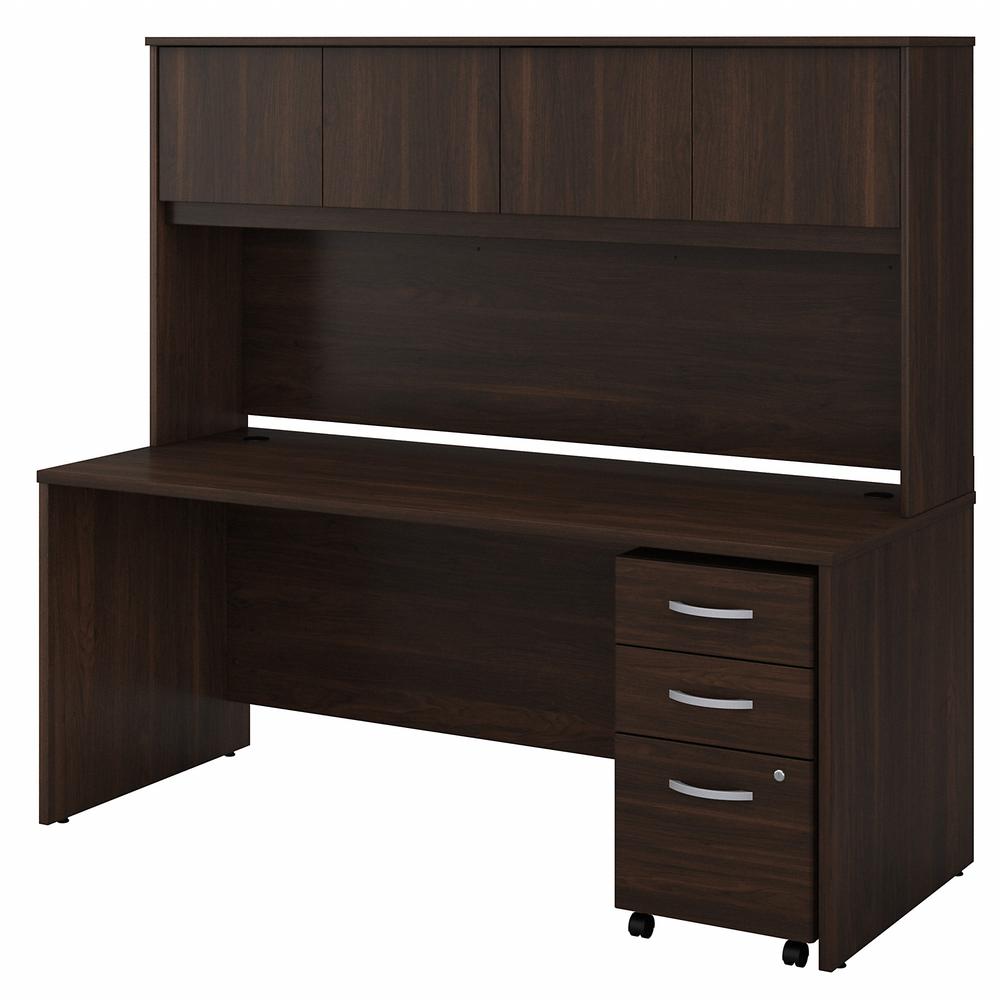 Bush Business Furniture Studio C 72W x 30D Office Desk with Hutch and Mobile File Cabinet. The main picture.