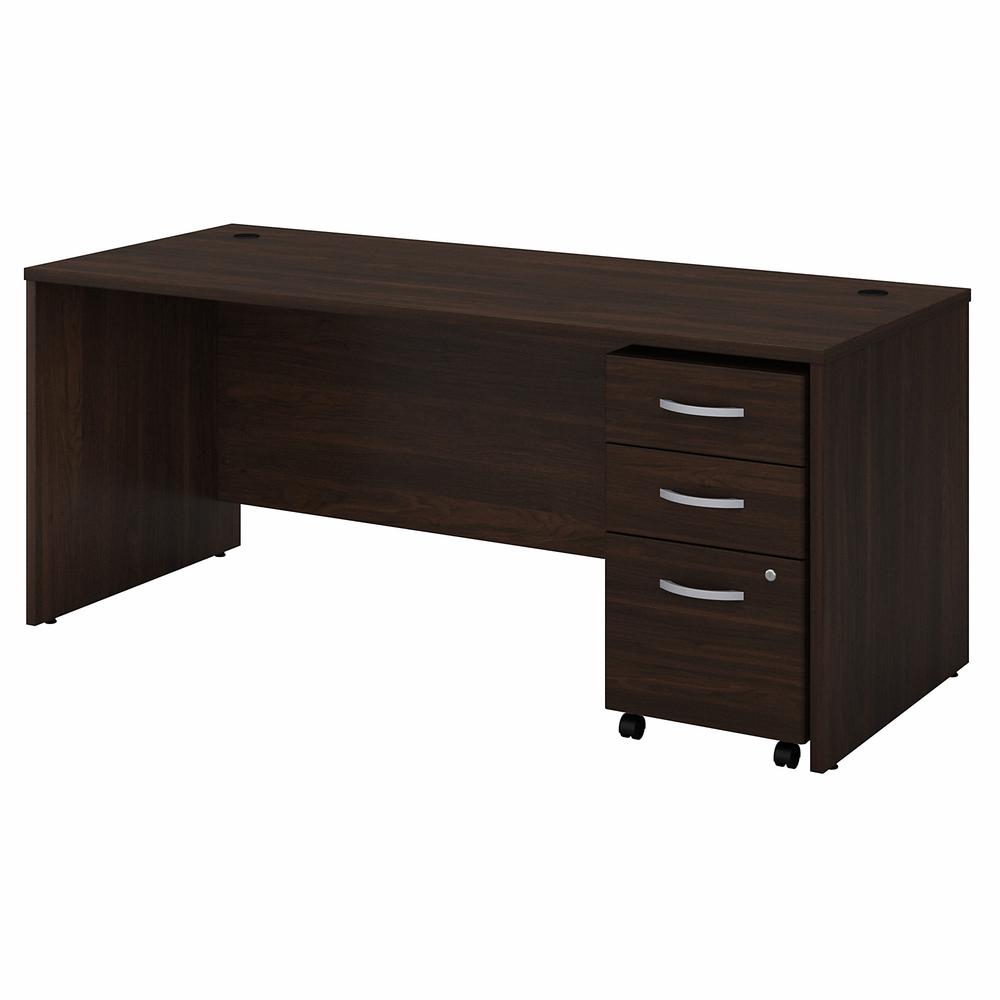Bush Business Furniture Studio C 72W x 30D Office Desk with Mobile File Cabinet. Picture 1