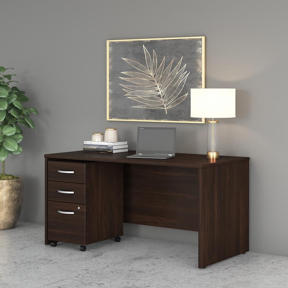 Bush Business Furniture Studio C 60W x 30D Office Desk with Mobile File Cabinet. Picture 6