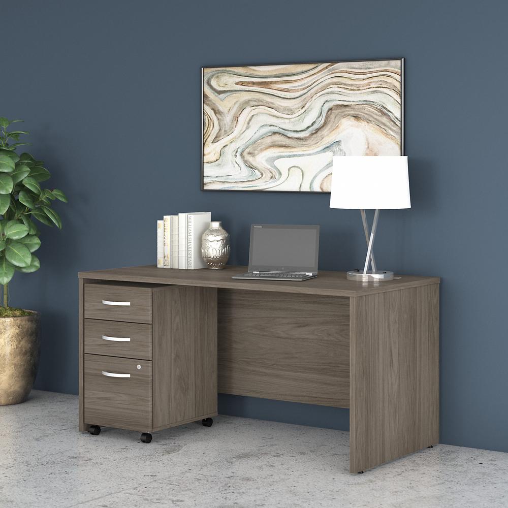 Bush Business Furniture Studio C 60W x 30D Office Desk with Mobile File Cabinet. Picture 3