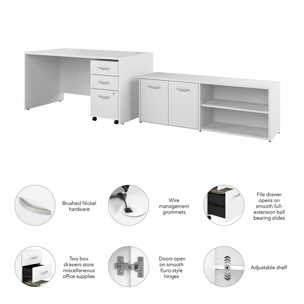 Tall Storage Cabinet with Shelves, Drawers & Doors - 48W x 30D