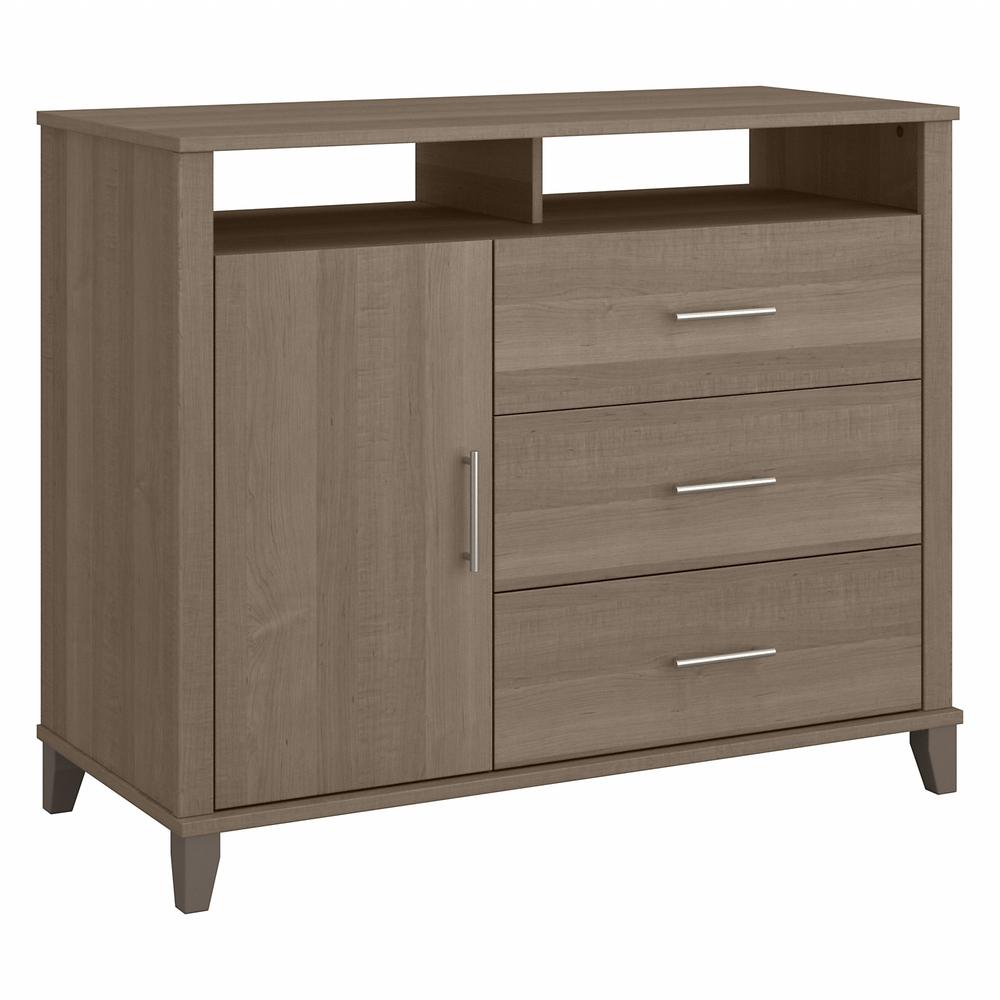 Bush Furniture Somerset 3 Drawer Dresser and Bedroom TV Stand, Ash Gray. Picture 1