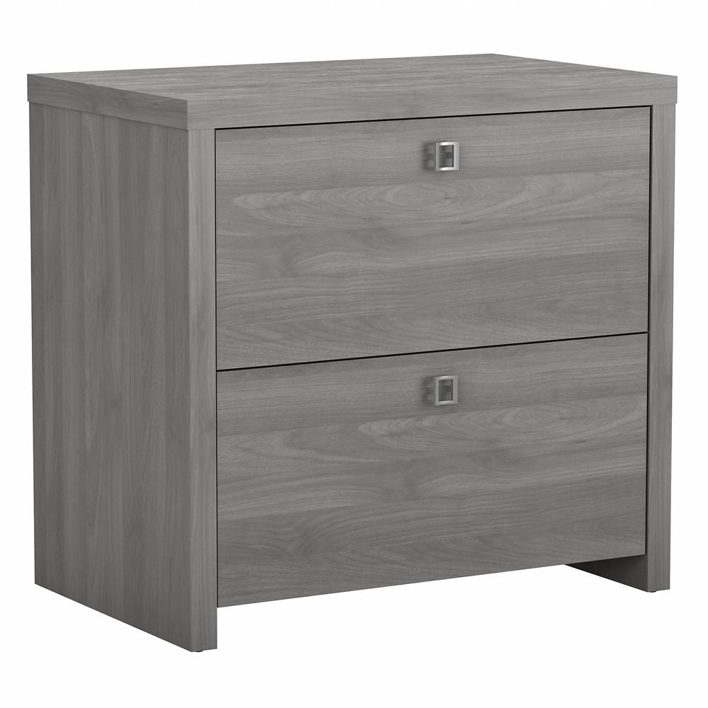 Echo 2 Drawer Lateral File Cabinet in Modern Gray. Picture 1