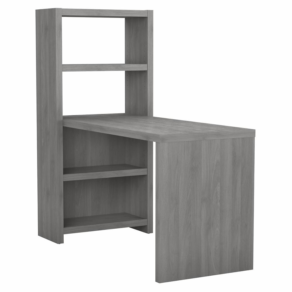 Echo 56W Bookcase Desk in Modern Gray. Picture 1