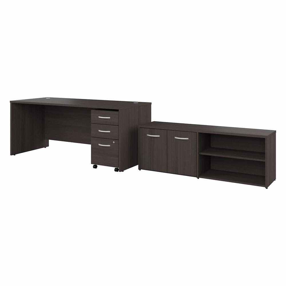 Bush Business Furniture Studio - C 72W x 30D Office Desk with Storage Return and Mobile File Cabinet. Picture 1