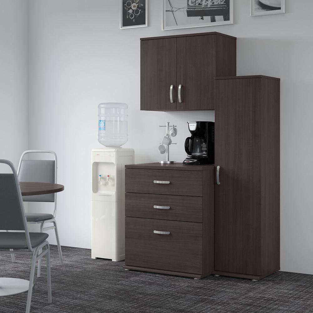 Universal 44W 3 Piece Modular Storage Set with Floor and Wall Cabinets - Storm Gray. Picture 2