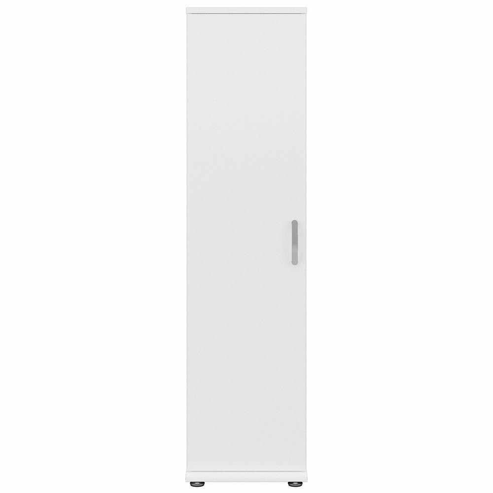 Universal Tall Narrow Storage Cabinet with Door and Shelves - White. Picture 4