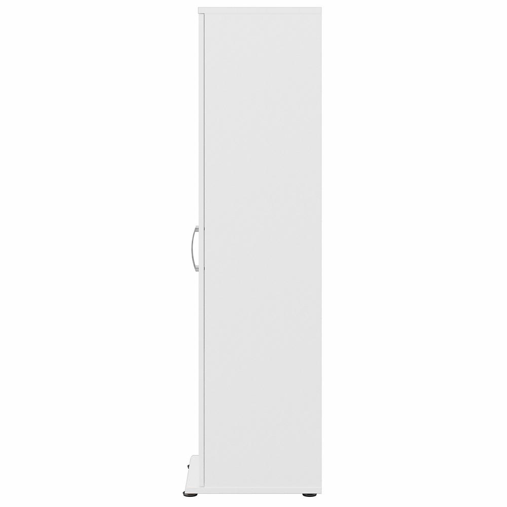 Universal Tall Narrow Storage Cabinet with Door and Shelves - White. Picture 5