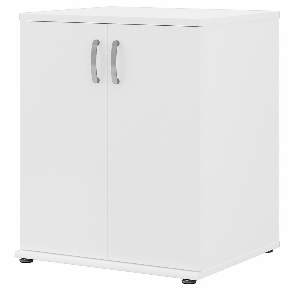 Universal Floor Storage Cabinet with Doors and Shelves - White. The main picture.