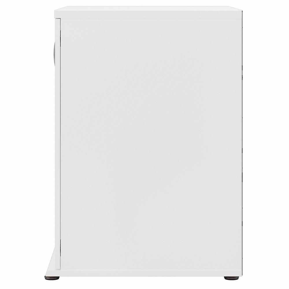 Universal Floor Storage Cabinet with Doors and Shelves - White. Picture 5