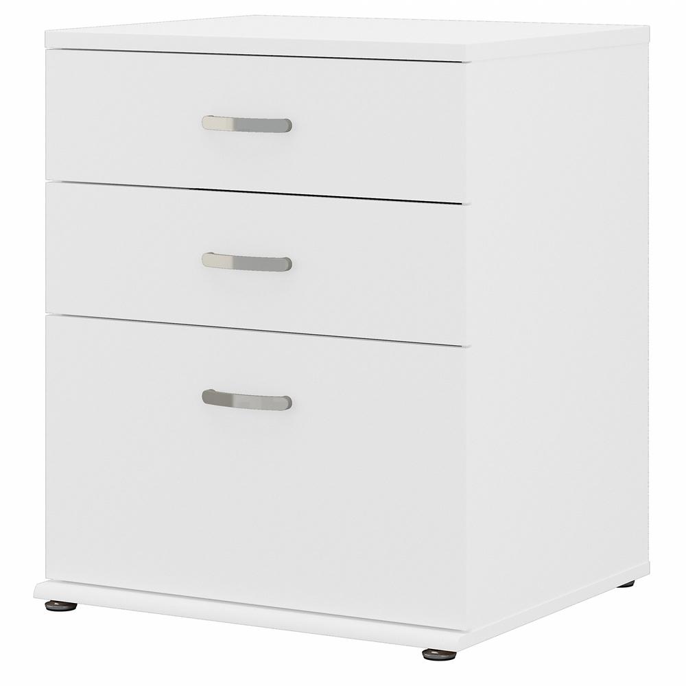 Universal Floor Storage Cabinet with Drawers - White. Picture 1