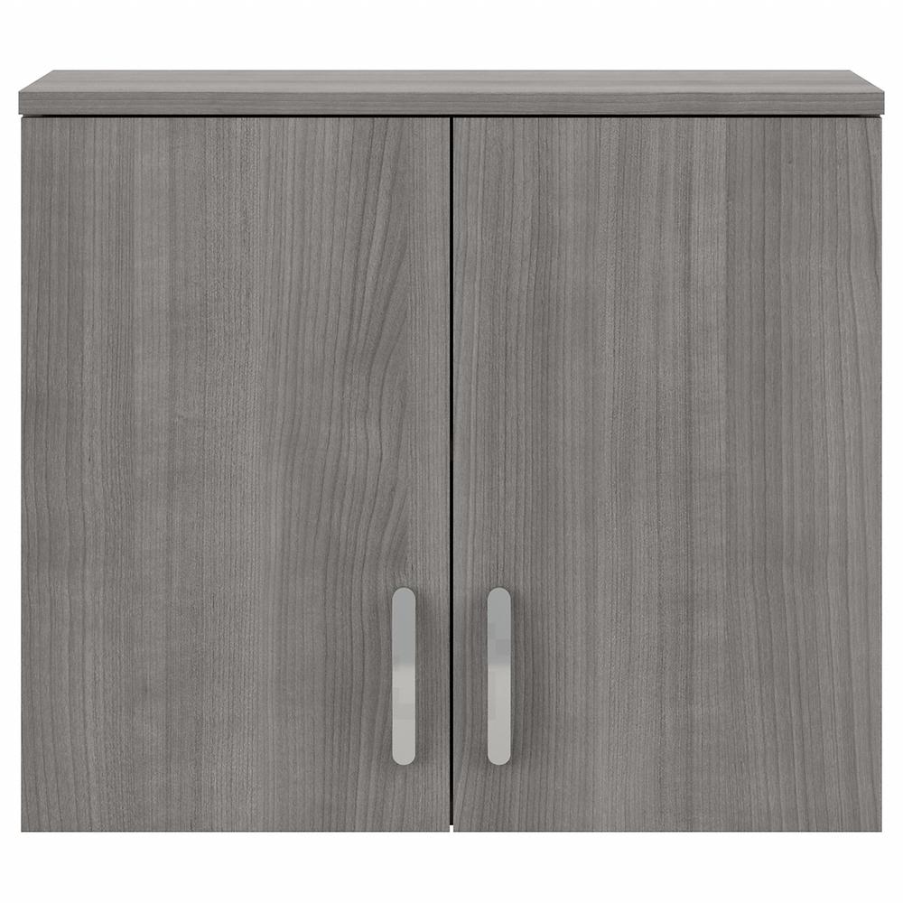 Universal Wall Cabinet with Doors and Shelves - Platinum Gray. Picture 4