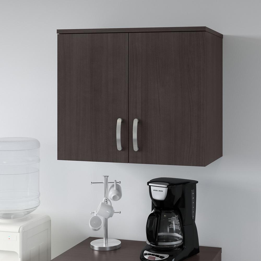 Universal Wall Cabinet with Doors and Shelves - Storm Gray. Picture 2