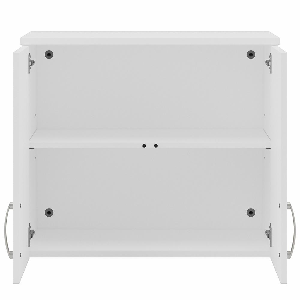 Universal Wall Cabinet with Doors and Shelves - White. Picture 8